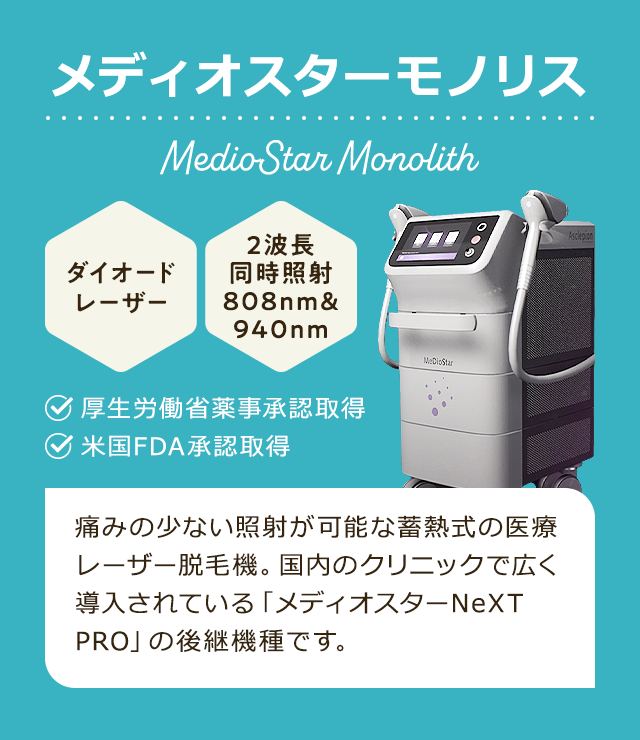 国内承認機メディオスターモノリス