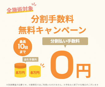 リゼクリニック分割手数料無料キャンペーン